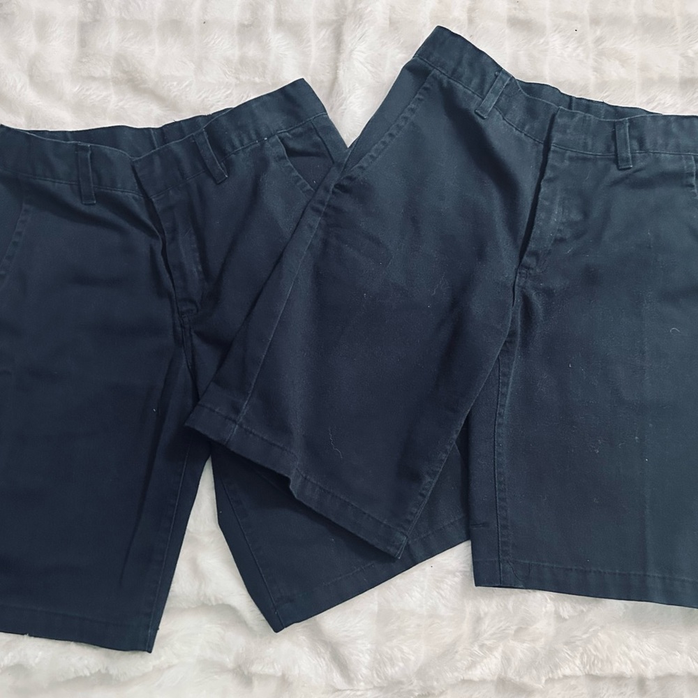 Set of 2, Navy Blue Uniform Shorts size 10
